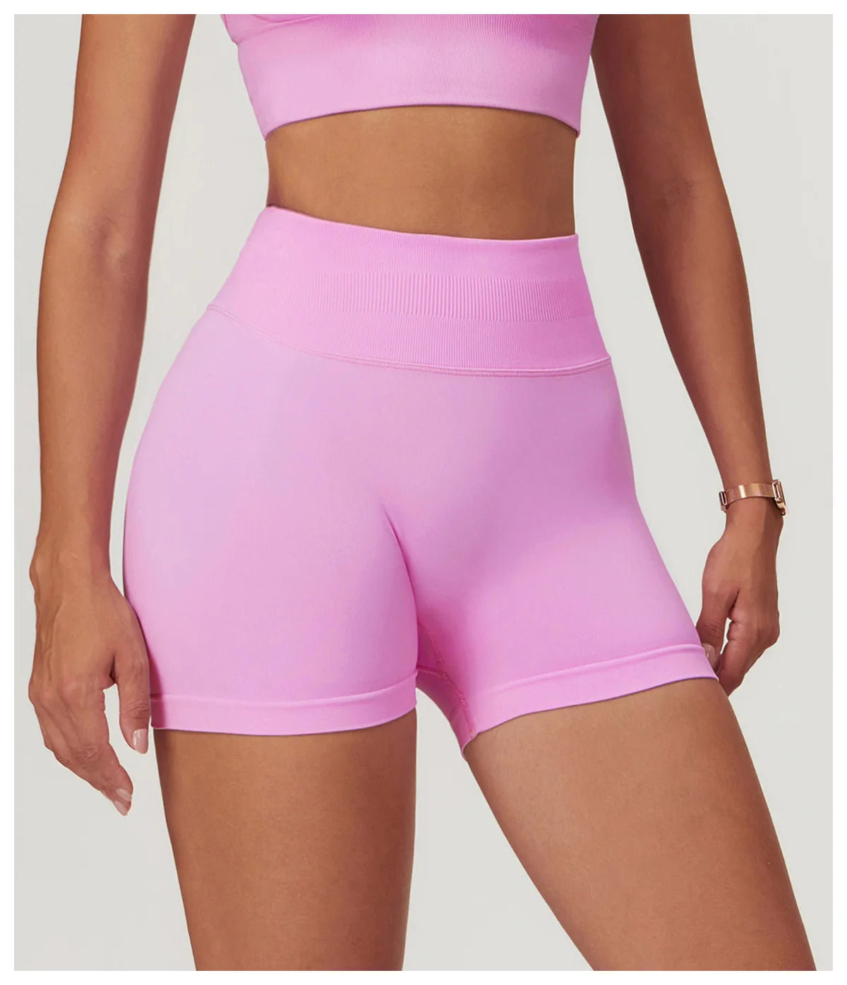 Ribbed Shorts for Women Yoga Shorts Push Up Booty Workout Gym Shorts Fitness High Waist Sports Short Seamless Women Clothing