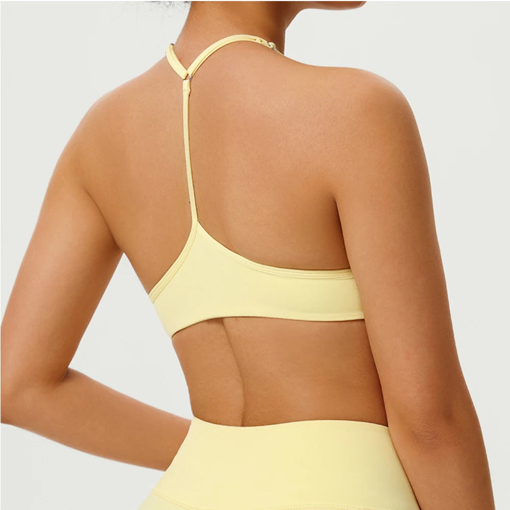 Women Underwear Breathable Sports Bra Shockproof Fitness Tops Push Up Gym Crop Top Brassiere Sport Bras Gym Workout Top Yoga Bra