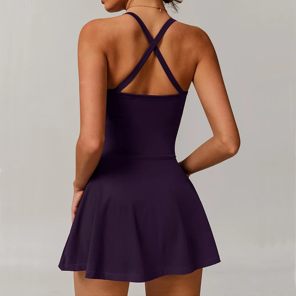 Yoga Boilersuit Sleeveless Women's Sportswear Gym Jumpsuits Workout Clothes High-intensity Fitness One-piece Skin-tight Garment