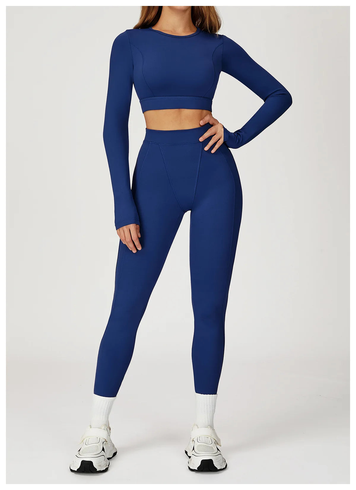 Women Yoga Shirts Crop Top Yoga Long Sleeves Shirts for Women Yoga Sports Running Fitness Gym Clothes Push Up Workout Tops