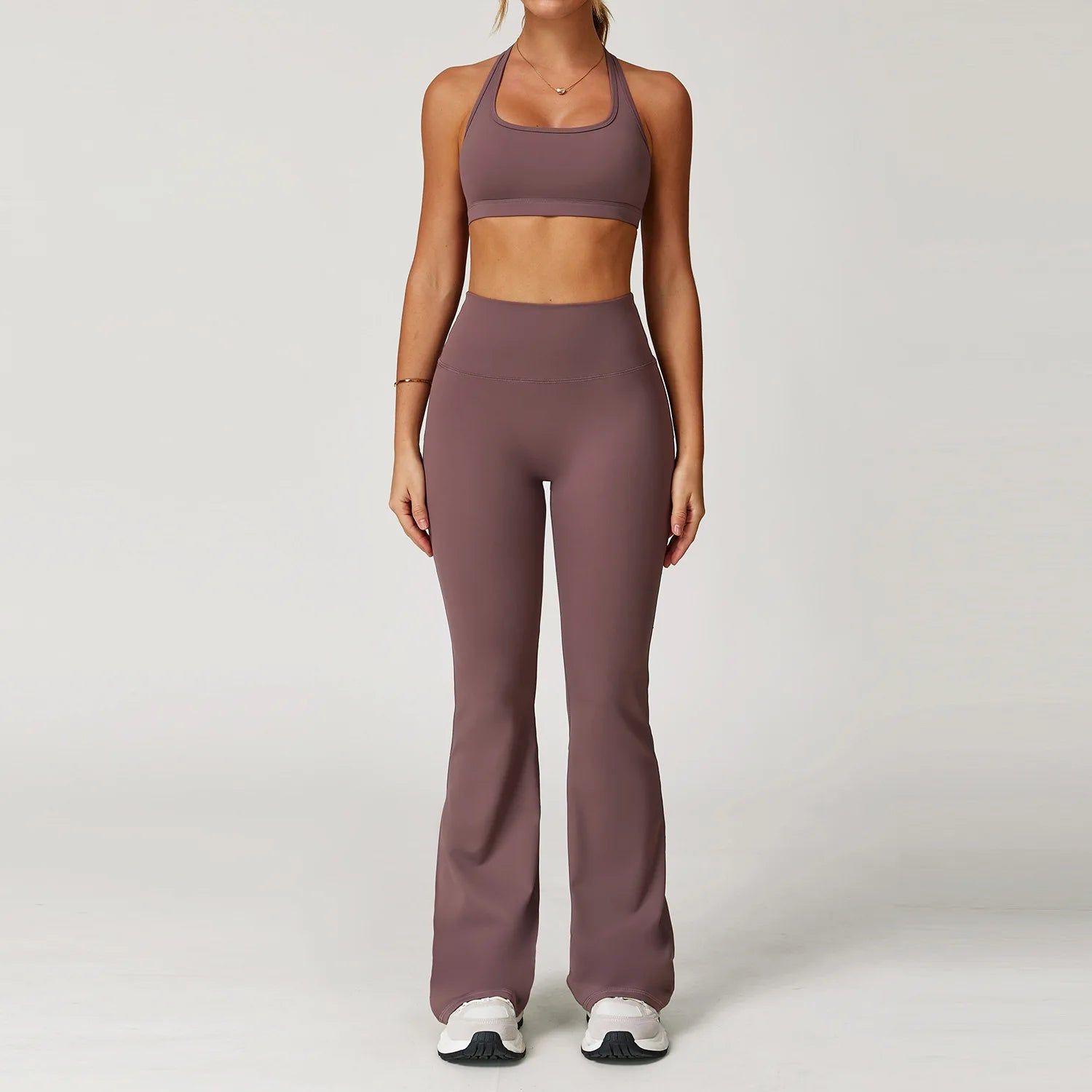 Yoga Set 2 Pieces Women Clothes Workout Outfits Fitness Sportswear Gym Tracksuit High Waist Leggings Sports Bra Athletic Wear