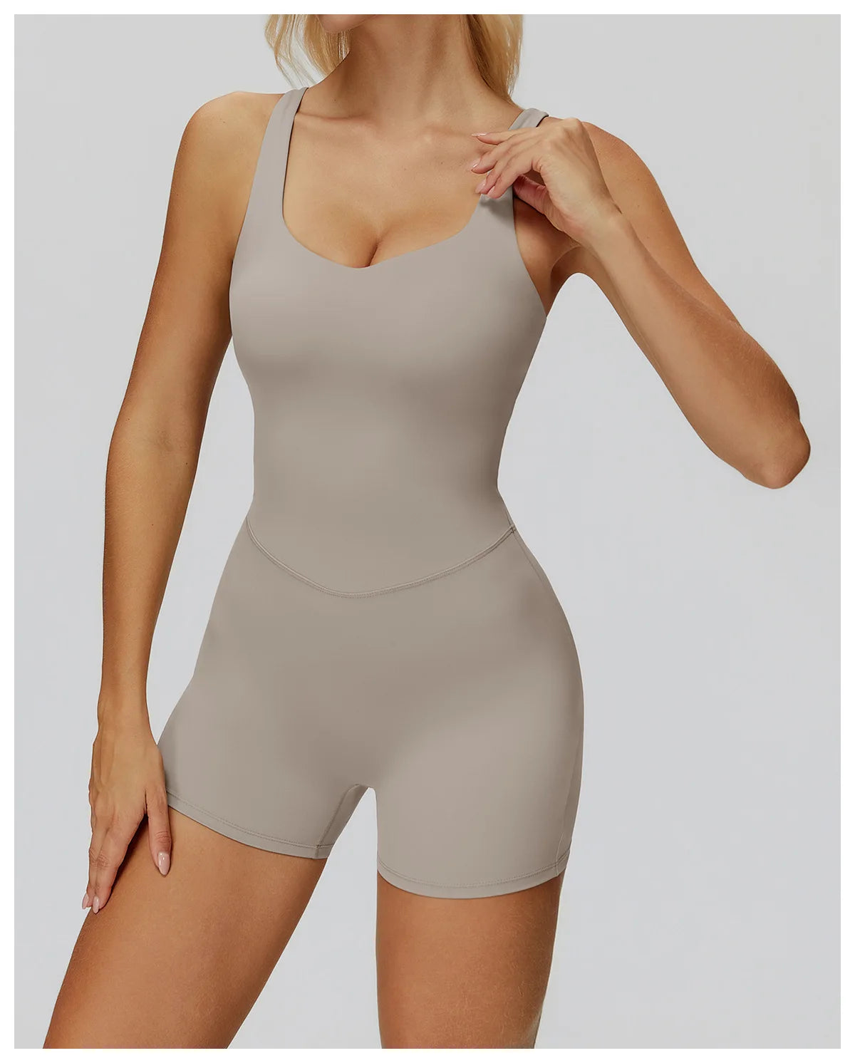 Jumpsuit Women's Short Tracksuit Yoga Set One-Piece Sportswear Push Up Gym Workout Clothes Fitness Stretch Bodysuit Yoga Suit