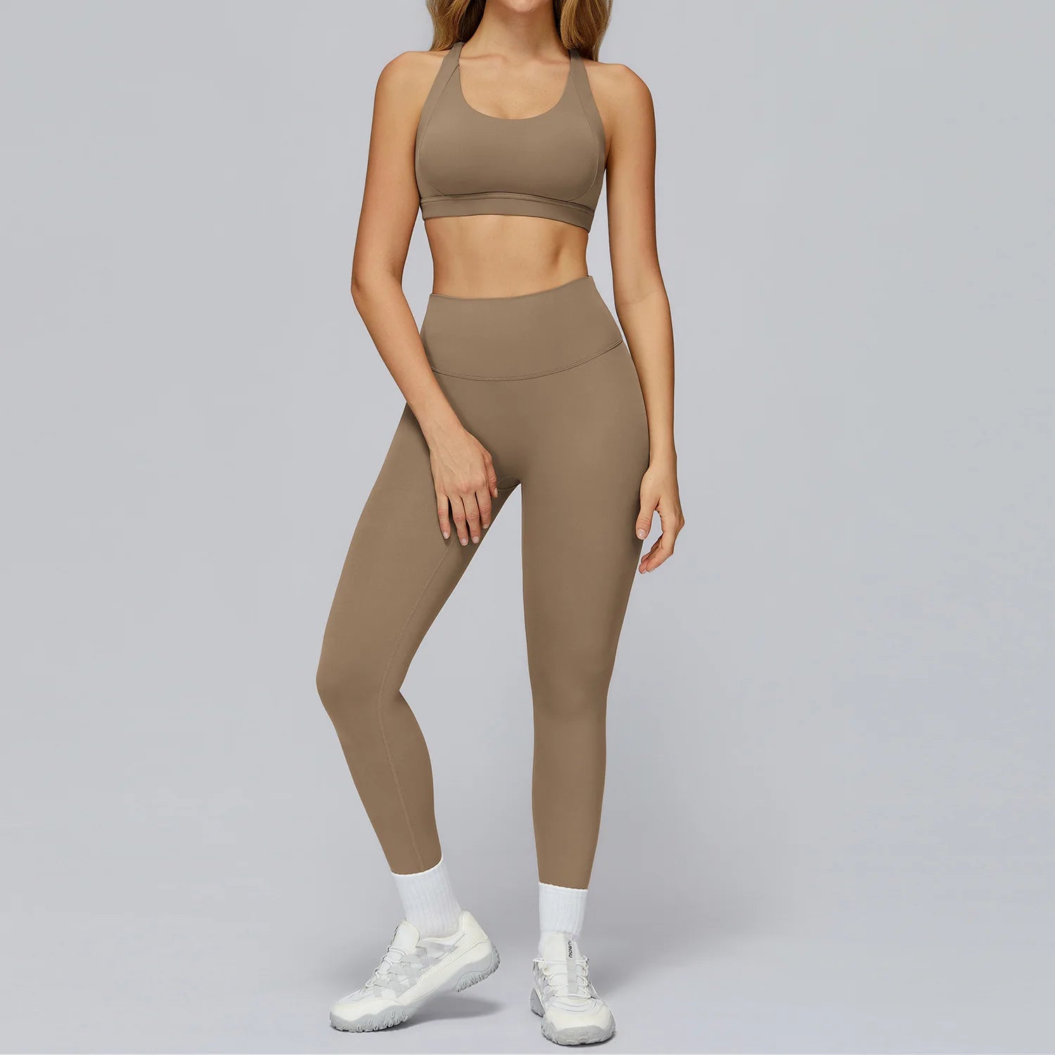 2PCS Yoga Suit Women Tracksuit Sports Bra High Waist Leggings Shorts Outfit Gym Set Fitness Workout Clothes Running Sportswear