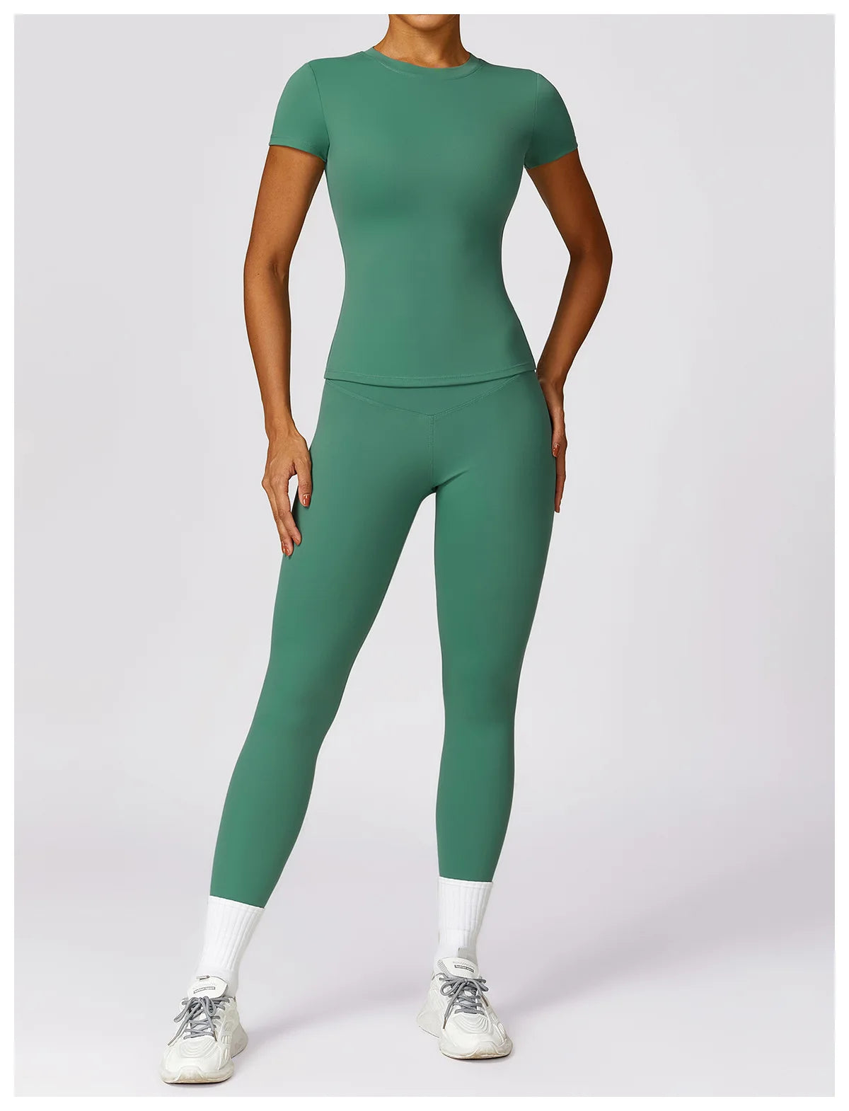 Yoga Shirts Women Top Quick Dry Running Tops Tights Push Up Workout Gym Clothes Female Short Sleeve Fitness Sports T-Shirts