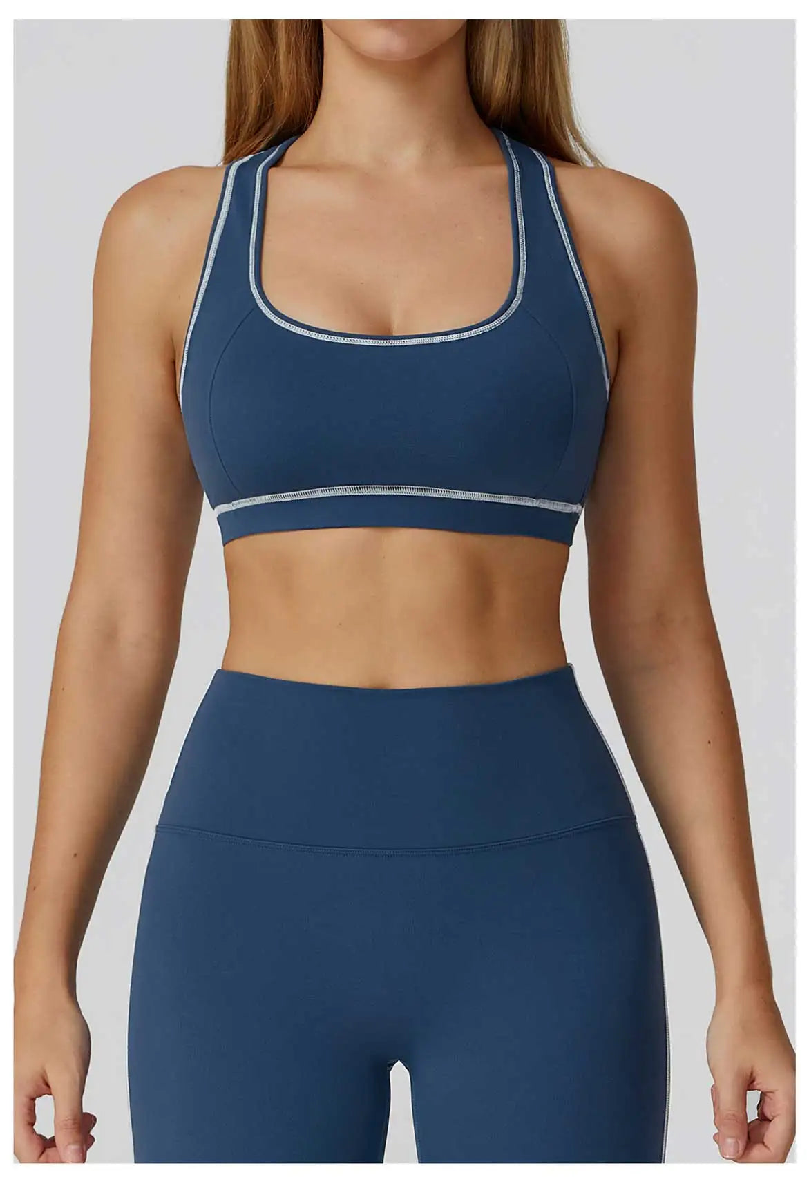 Fitness Top Women Breathable Sports Bra Anti-Sweat Yoga Bra Shockproof Crop Top Push Up High Strength Sport Bra Gym Workout Top