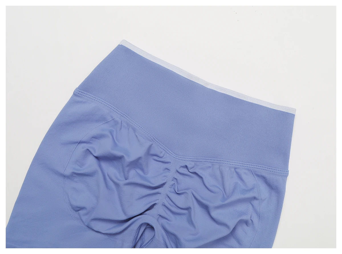 Seamless Women Sports Short Yoga Legging Shorts Squat Proof High Waist Fitness Tight Shorts Cycling Impact Workout Gym Shorts