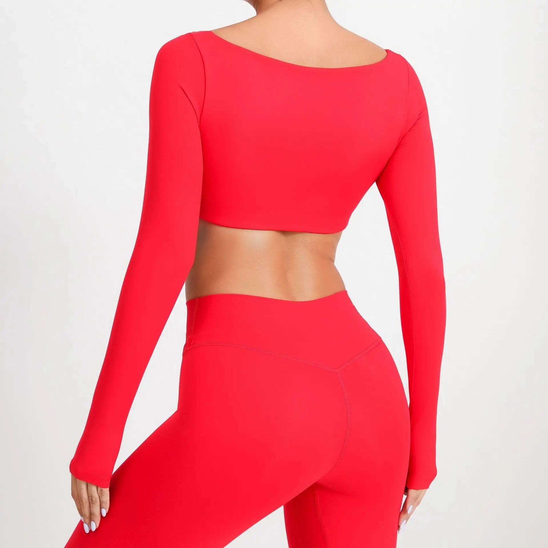 New Sport Shirt Women Clothes Sportswear Long Sleeve T-shirt for Fitness Yoga Wear Ladies Crop Top Gym Workout Top with Cups
