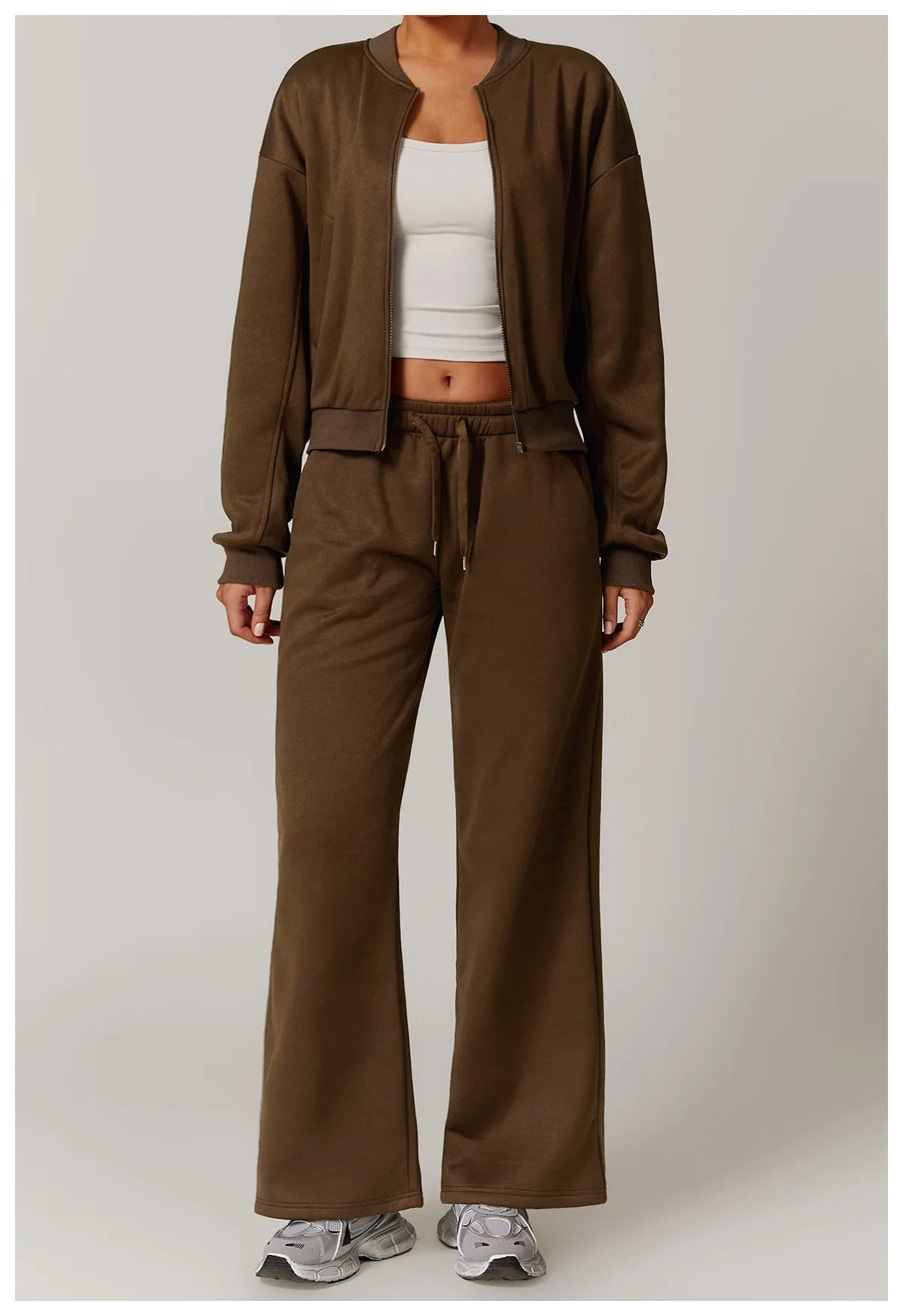 Winter Plush Loose Sports Sweatpants for Women Straight Leg Pants Warm Casual Pants Running Sports Pants for Women