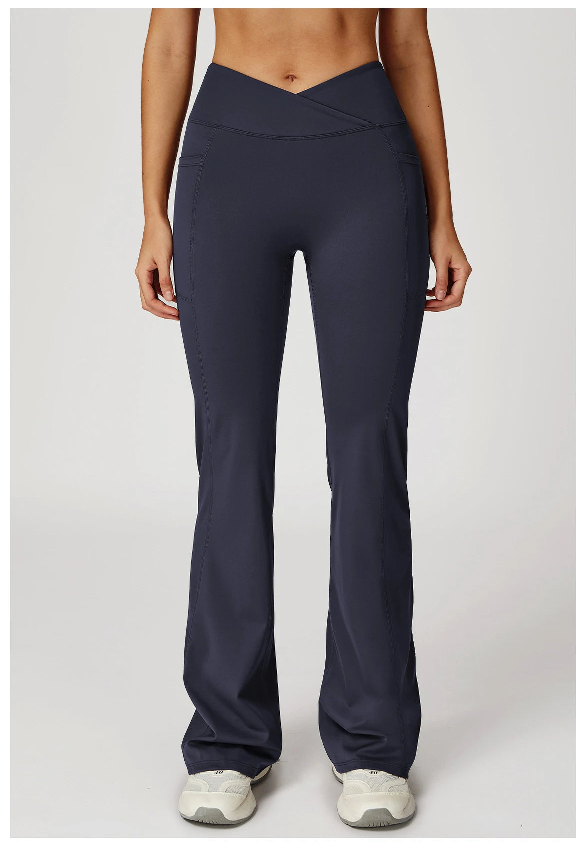 Women Flare Leggings Yoga Pants Bell-bottoms Yoga Trousers High Waist Fitness Pants Stretch Gym Casual Sports Wide Leg Pants