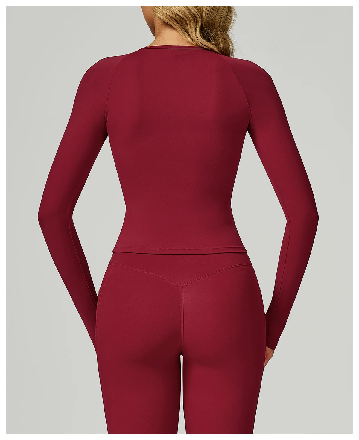 Women's Long Sleeve Top Yoga Shirts Running T-Shirt Workout Fitness Long Sleeve Gym Push Up Sports Top Sexy Training Crop Top