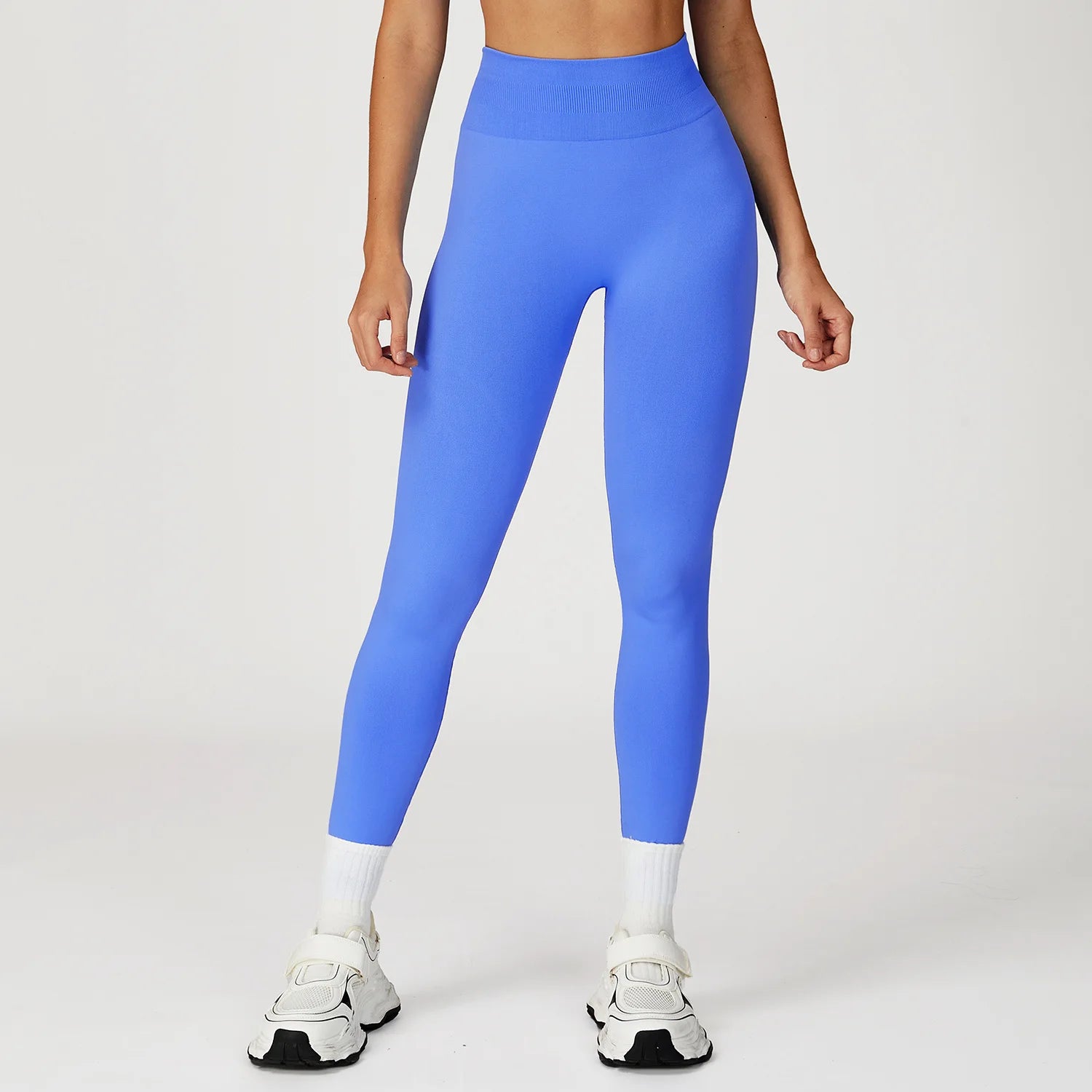Seamless High Waist Solid Leggings Women Slim Tights Fitness Yoga Elastic Leggings Push Up Butt Knit Fashion Gym Workout Pants