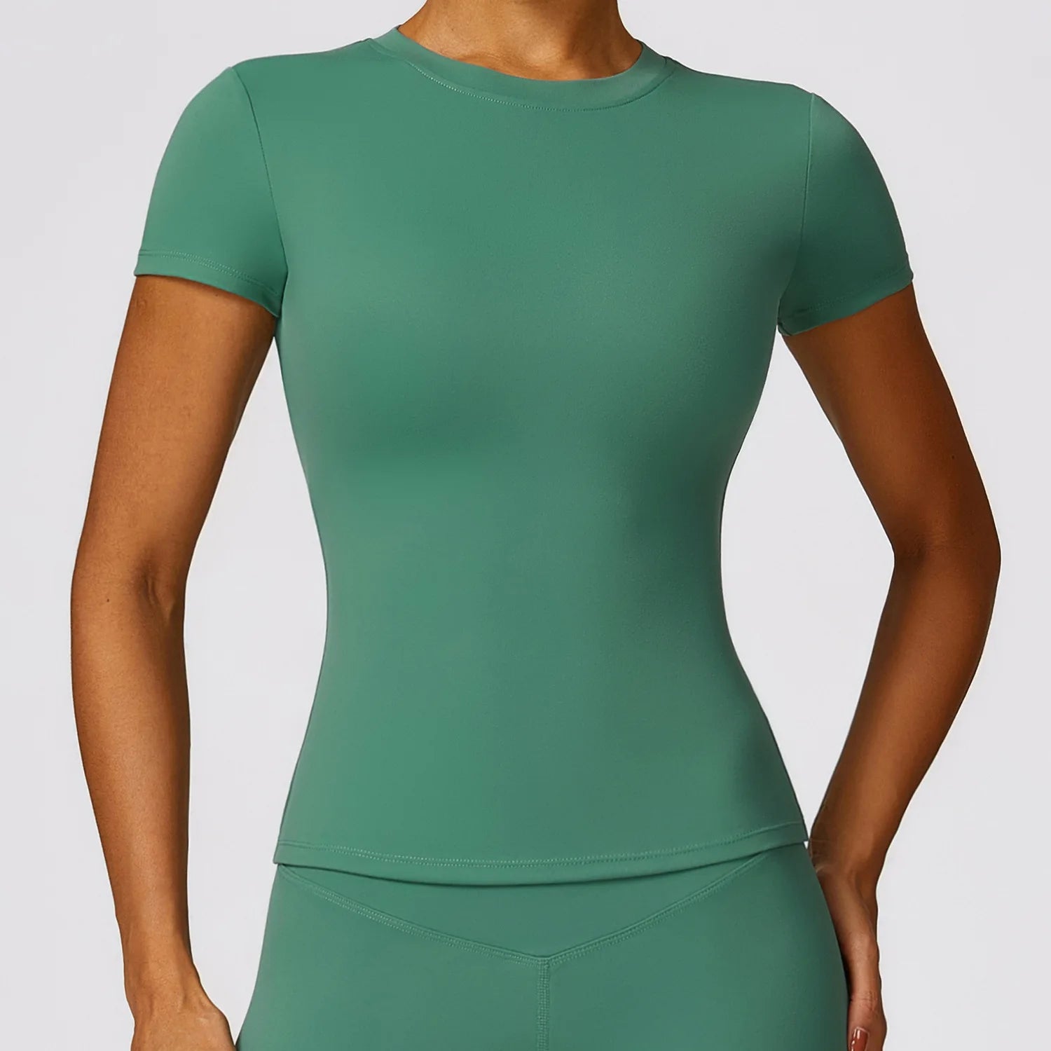Yoga Shirts Women Top Quick Dry Running Tops Tights Push Up Workout Gym Clothes Female Short Sleeve Fitness Sports T-Shirts