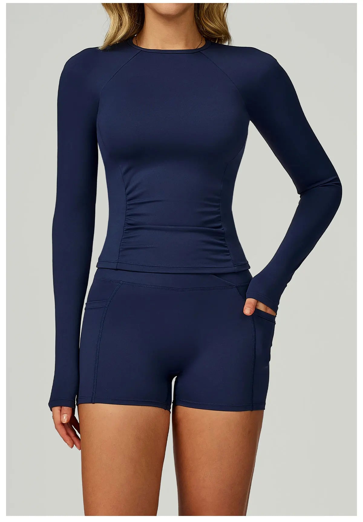 2 Pieces Yoga Suit Women Sports Set Quick-Drying Gym Set Women Tracksuit Running Workout Long Sleeve Sports Yoga Clothing