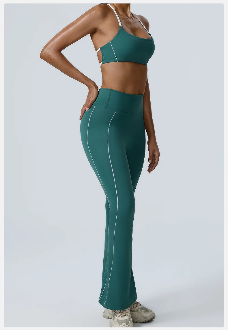 Workout Clothes Women's Tracksuit 2PCS Yoga Set Sportswear Gym Clothing High Waist Leggings Sportswear Fitness Sports Bra