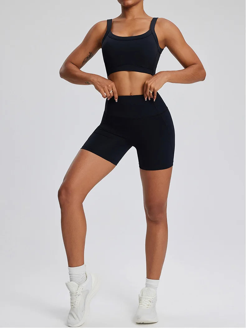 2PCS Yoga Suit Gym Set Women Clothes Running Tracksuit Workout Long Sleeve High Waist Bell-bottoms Sports Shirt Yoga Clothing