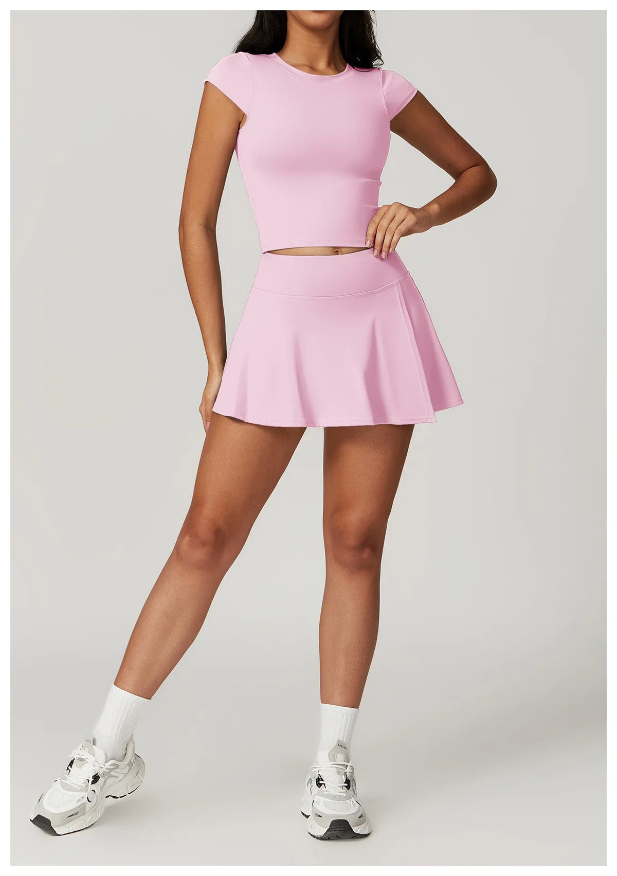 Summer Slim Yoga Shorts Women Short Skirts Ultra Short Mini Skirts Gym Exercise Running Fitness Tennis Anti-Light Sports Skirts