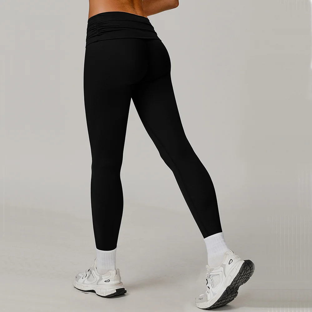 Sports Pants Sexy Gym Leggings Workout Sports Tights Pants Women High Waist Elastic Fitness Leggings Push Up Running Yoga Pants