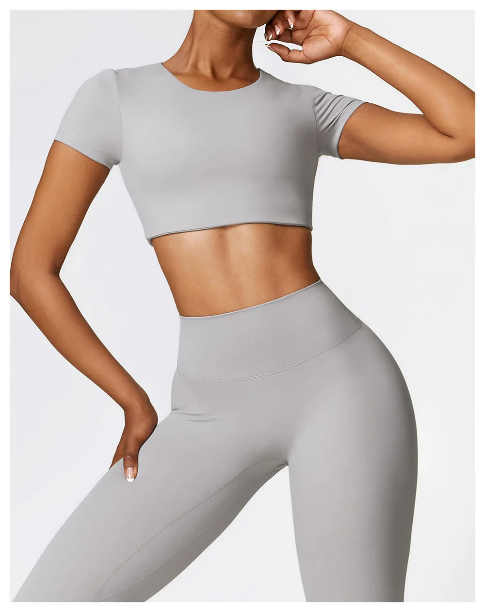 Yoga Top Women Sport T Shirts Push Up Fitness Clothes Short Sleeve Yoga Shirt Gym Top Running Active Wear Sport Top Femme Tights