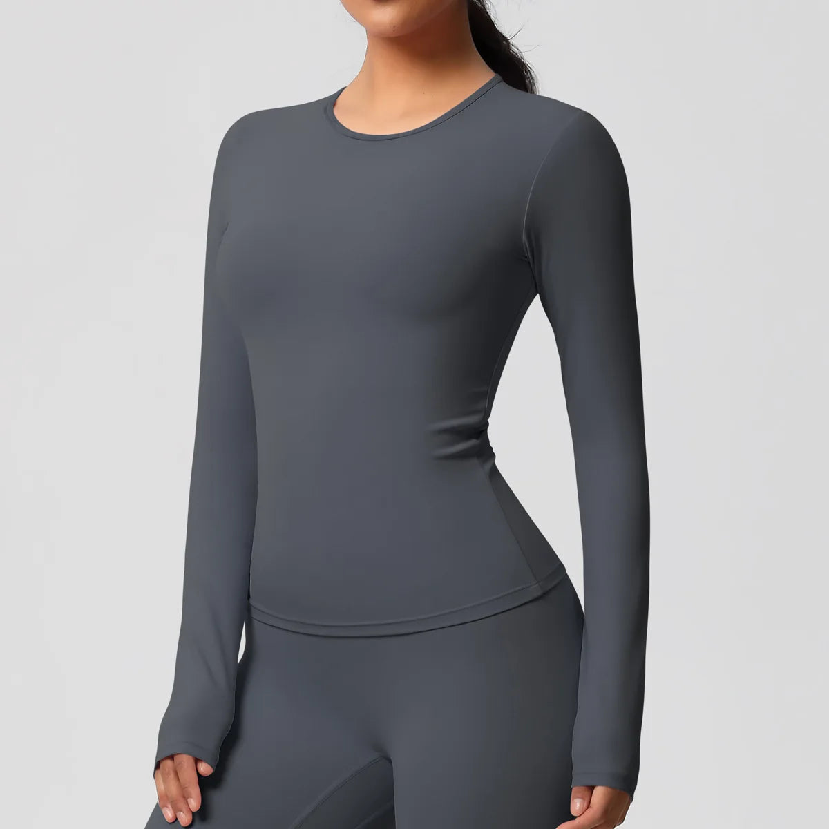 Yoga Shirts For Women Long Sleeve Fitness Running Push Up Gym Clothes Workout Dry Fit Breathable High Elastic Sports Top