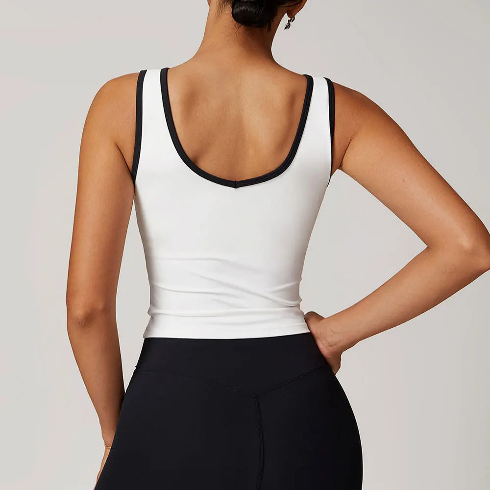 Backless Yoga Tank Top Sexy Fitness Yoga Underwear Women's Sports Bra Push Up High Strength Fitness Bra Running Gym Fitness Tops