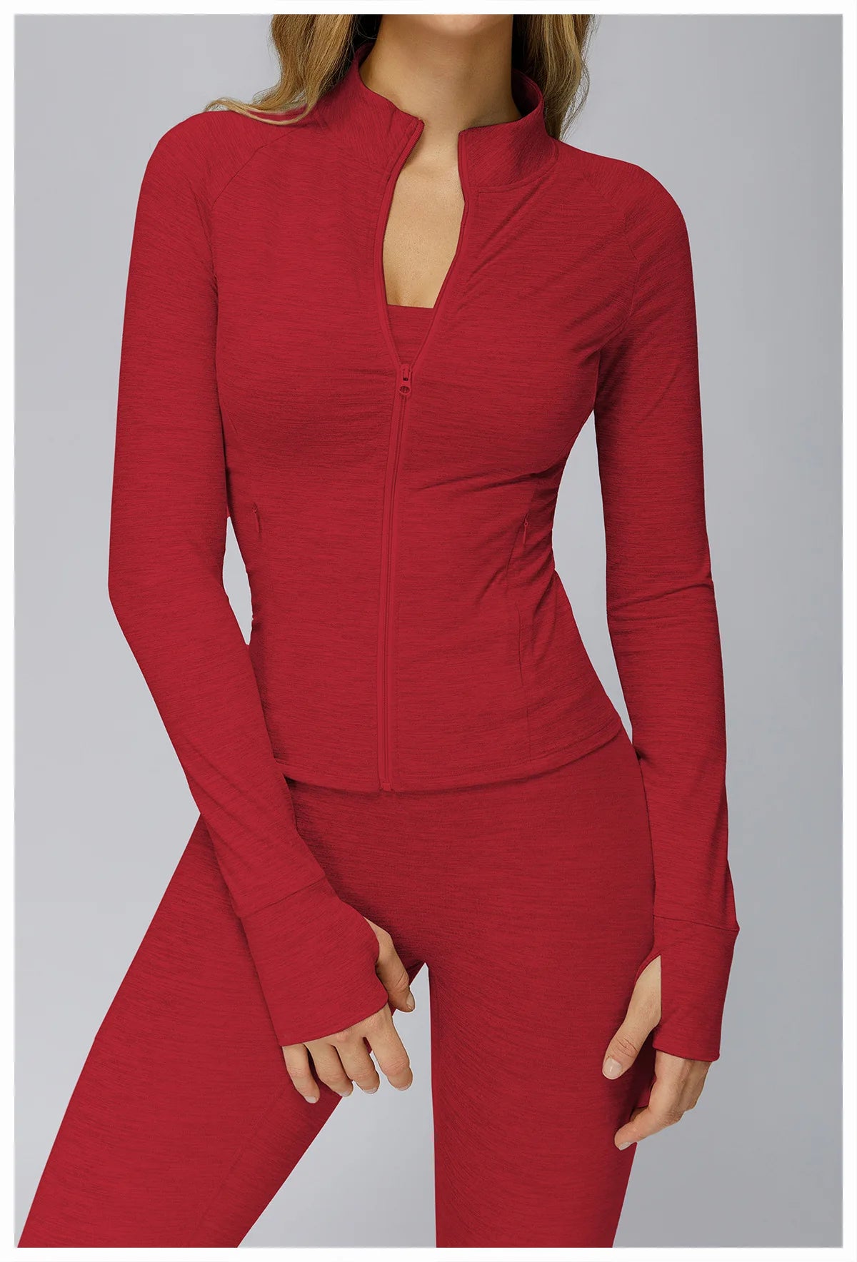 Zip Fitness Clothes Women Long Sleeve Sports Jacket Gym Clothes Woman Yoga Shirt Quick Dry Top Sunscreen Sportswear Yoga Clothes