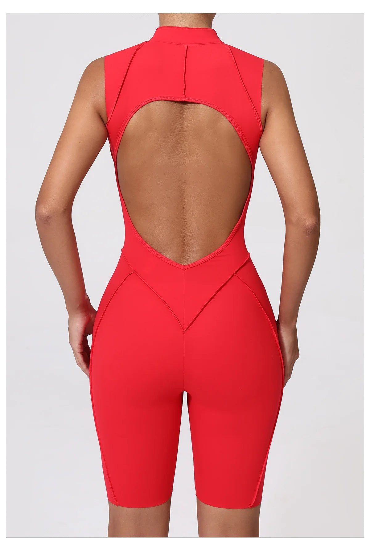 Zipper Jumpsuit Women's Fitness Suit Short Sets Sports Overalls for Woman Tracksuit Yoga Clothing Gym Workout Clothes Sportswear