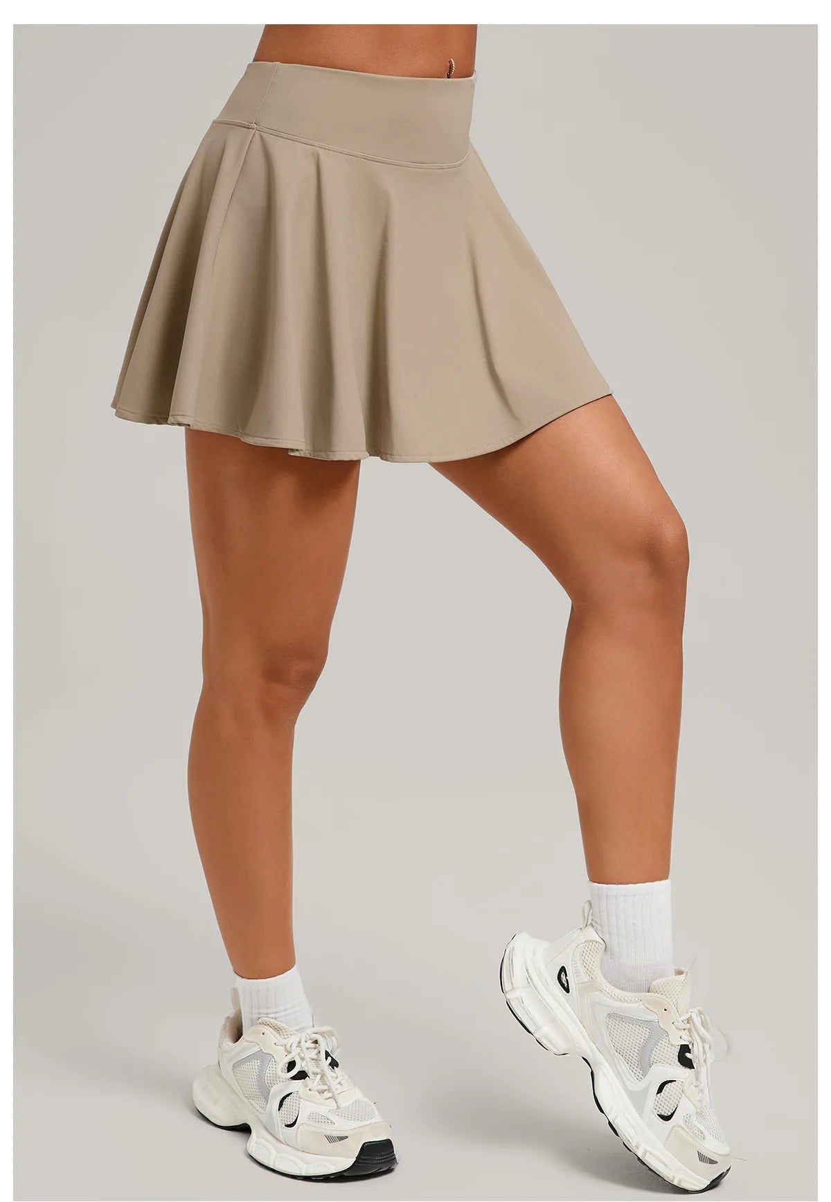 High Waisted Tennis Mini Skirt Women's Tennis Yoga Golf Sports Belt Safety Pants Pocket Comfortable and Breathable Sports Skirt