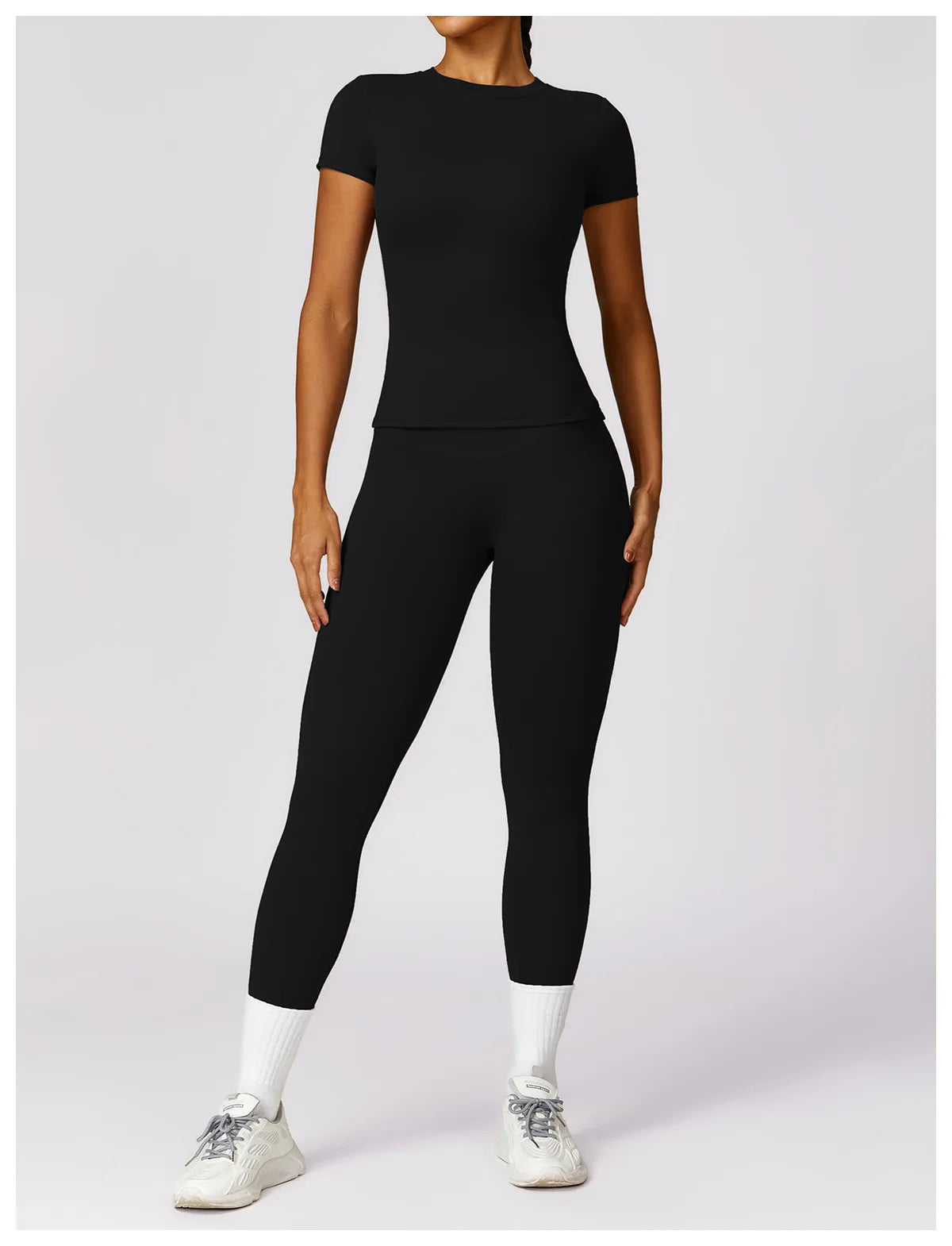 Yoga Shirts Women Top Quick Dry Running Tops Tights Push Up Workout Gym Clothes Female Short Sleeve Fitness Sports T-Shirts