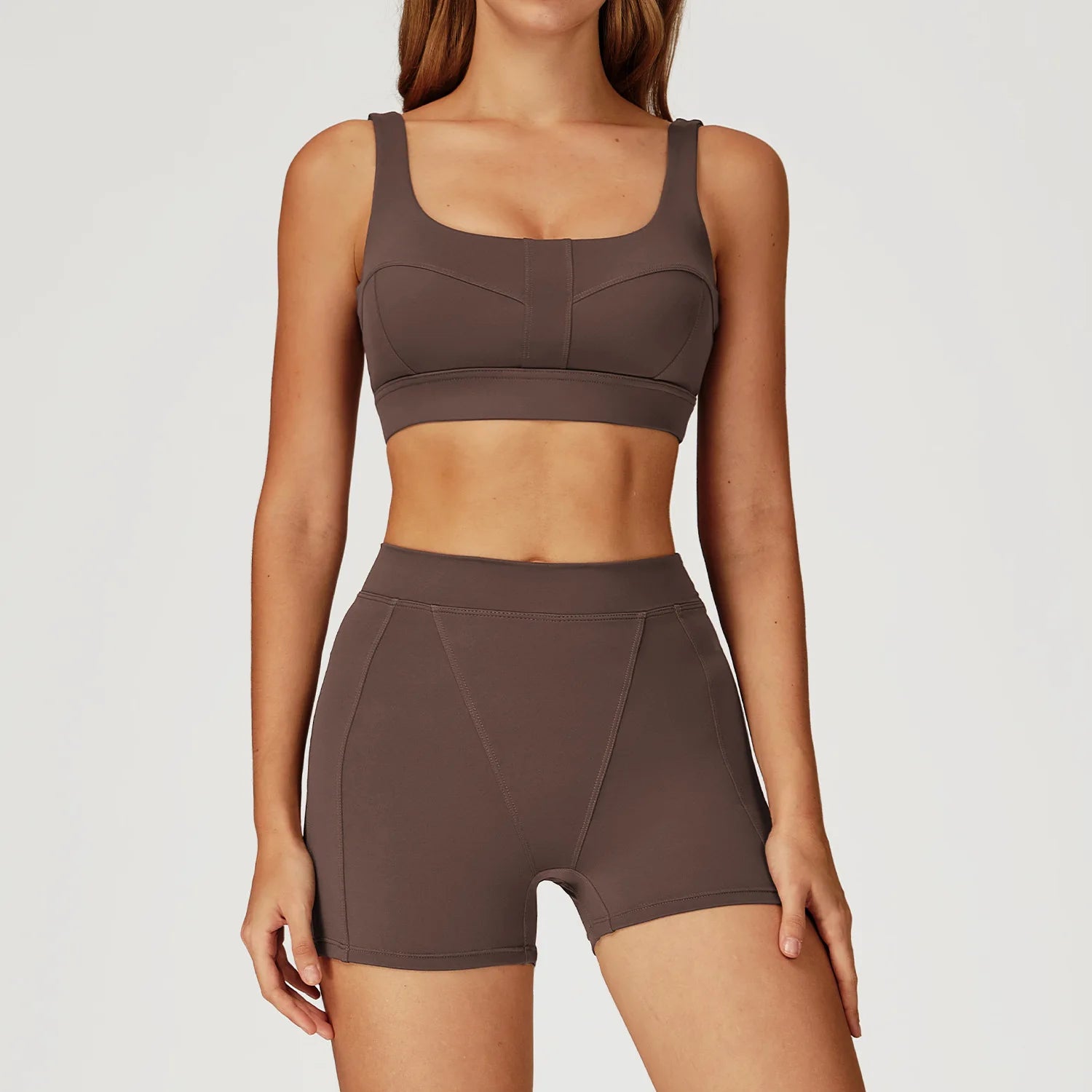 2PCS Yoga Set Gym Clothes Sportswear Yoga Suits For Women Outfits Fitness Set Tracksuits Sports Bra Gym Long Sleeved Leggings