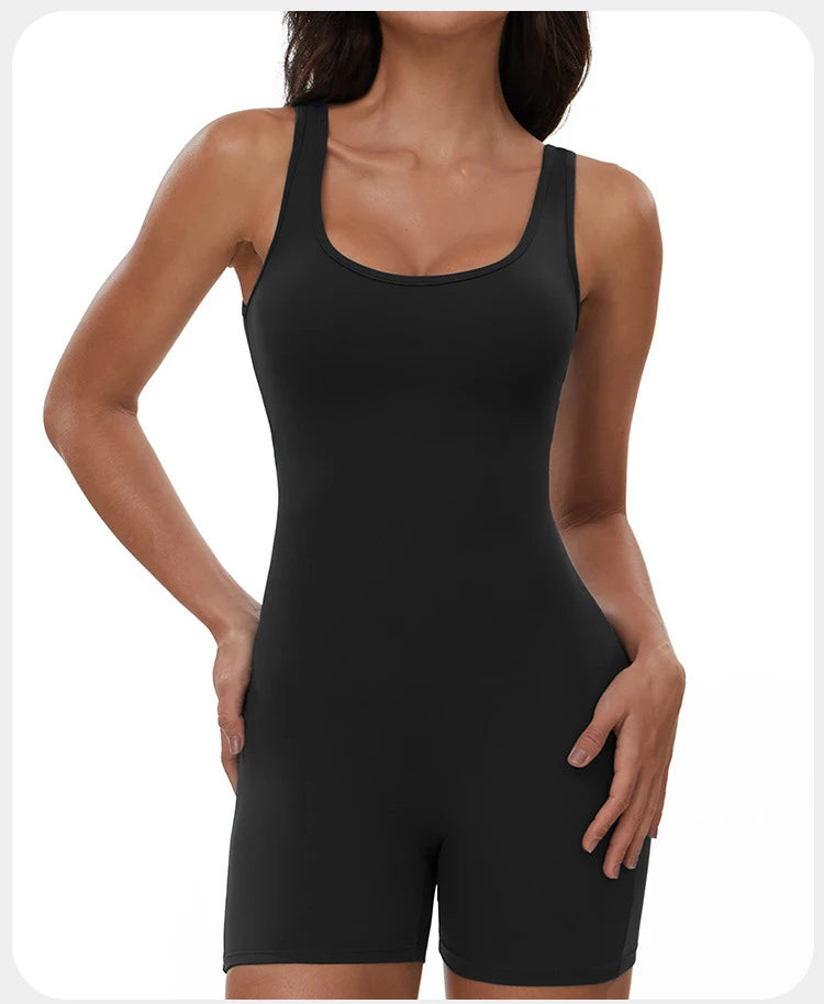 Yoga Jumpsuits Women Tracksuit Set Fitness Rompers Sexy One Piece Sports Bra Workout Bodysuit Sexy Back V Sportswear Gym Clothes