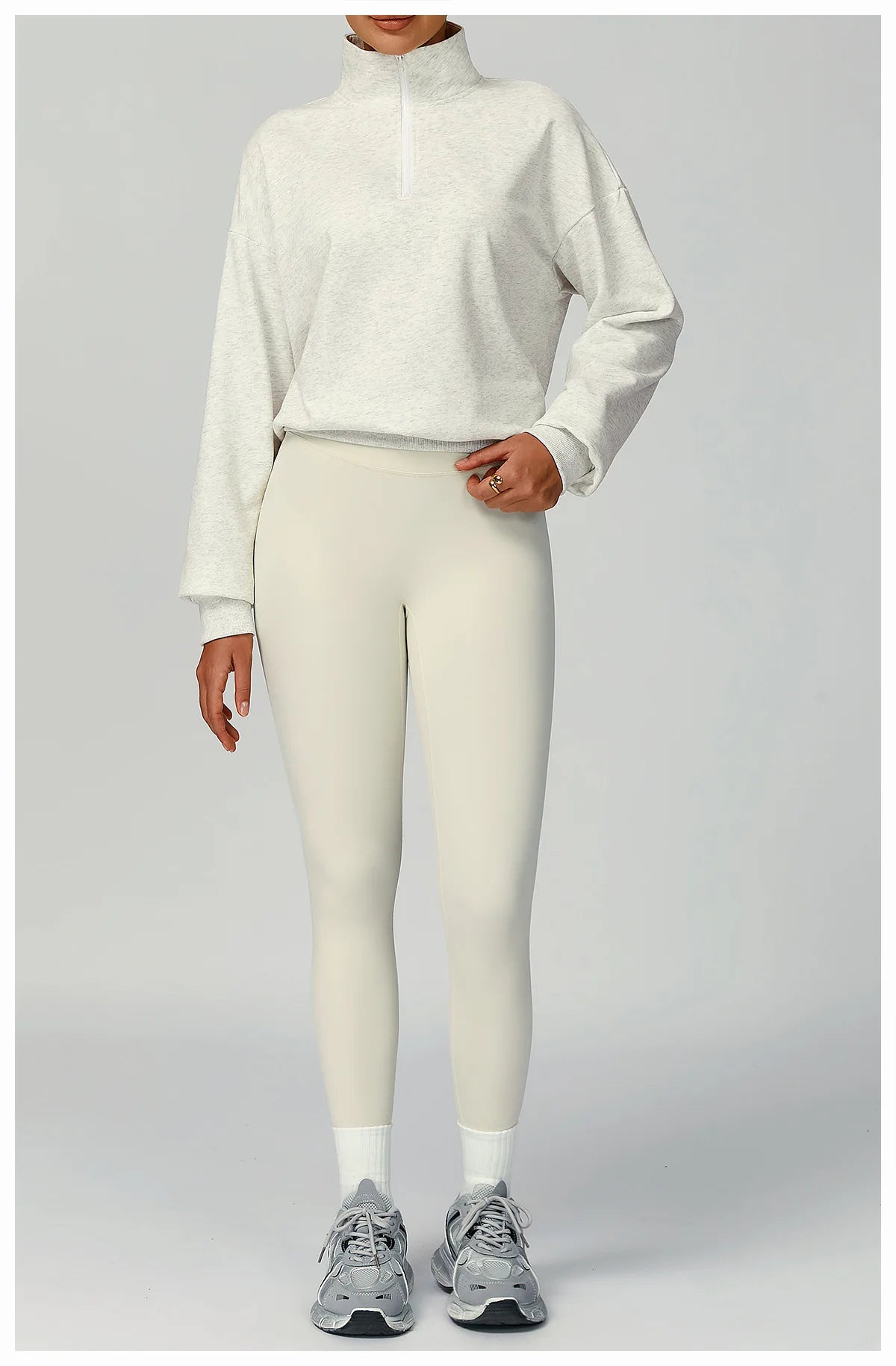 New Winter Zipper Hoodie Women's Long Sleeve Casual Loose Windproof Warm Versatile Hoodie Women's Running and Fitness Sportswear