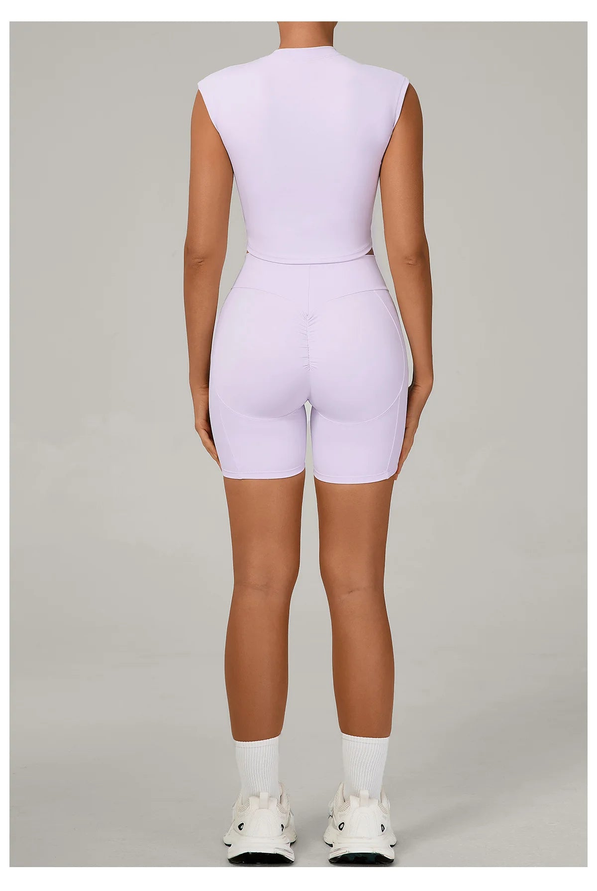 Yoga Sets Workout Sets Women Tracksuit 2 Pieces Gym Suits Yoga Short Sleeves High Waist Shorts Outfits Running Fitness Clothes