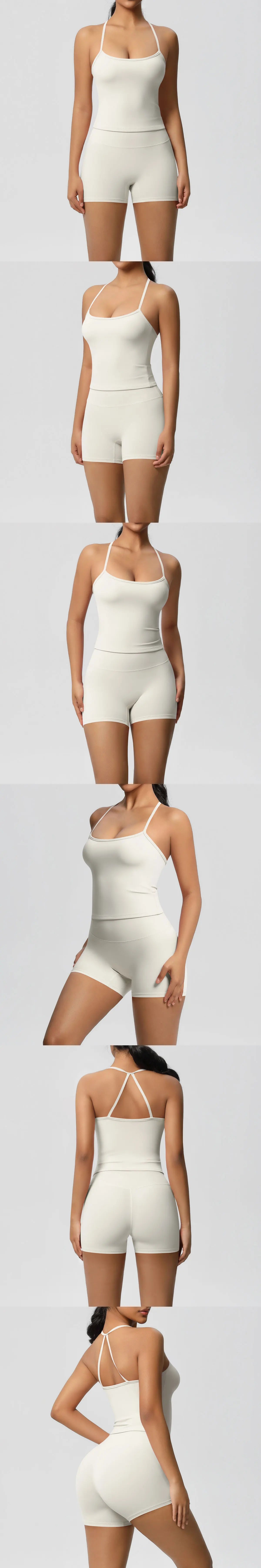 Yoga Sport Set Women Seamless Crop Top Bra Shorts Yoga Set Comfort Elastic Sportsuit Workout Outfit Fitness Gym Clothes