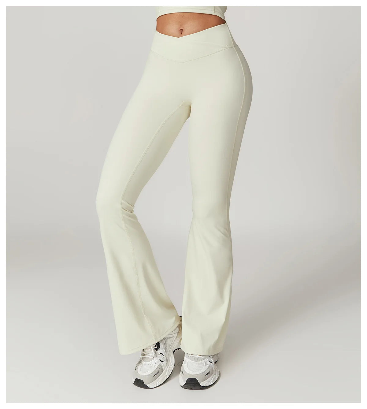 Flare Leggings Yoga Pants Women Bell-bottoms Yoga Tights High Waist Fitness Pants Stretch Gym Workout Sports Push Up Leggings