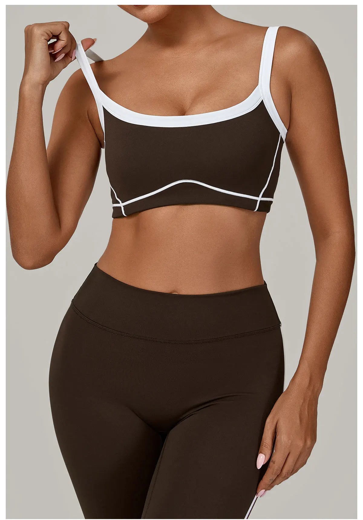 Patchwork Sports Bra Anti-Sweat Fitness Top Women Yoga Bra Shockproof Crop Top Push Up Sport Bra High Strength Gym Workout Top