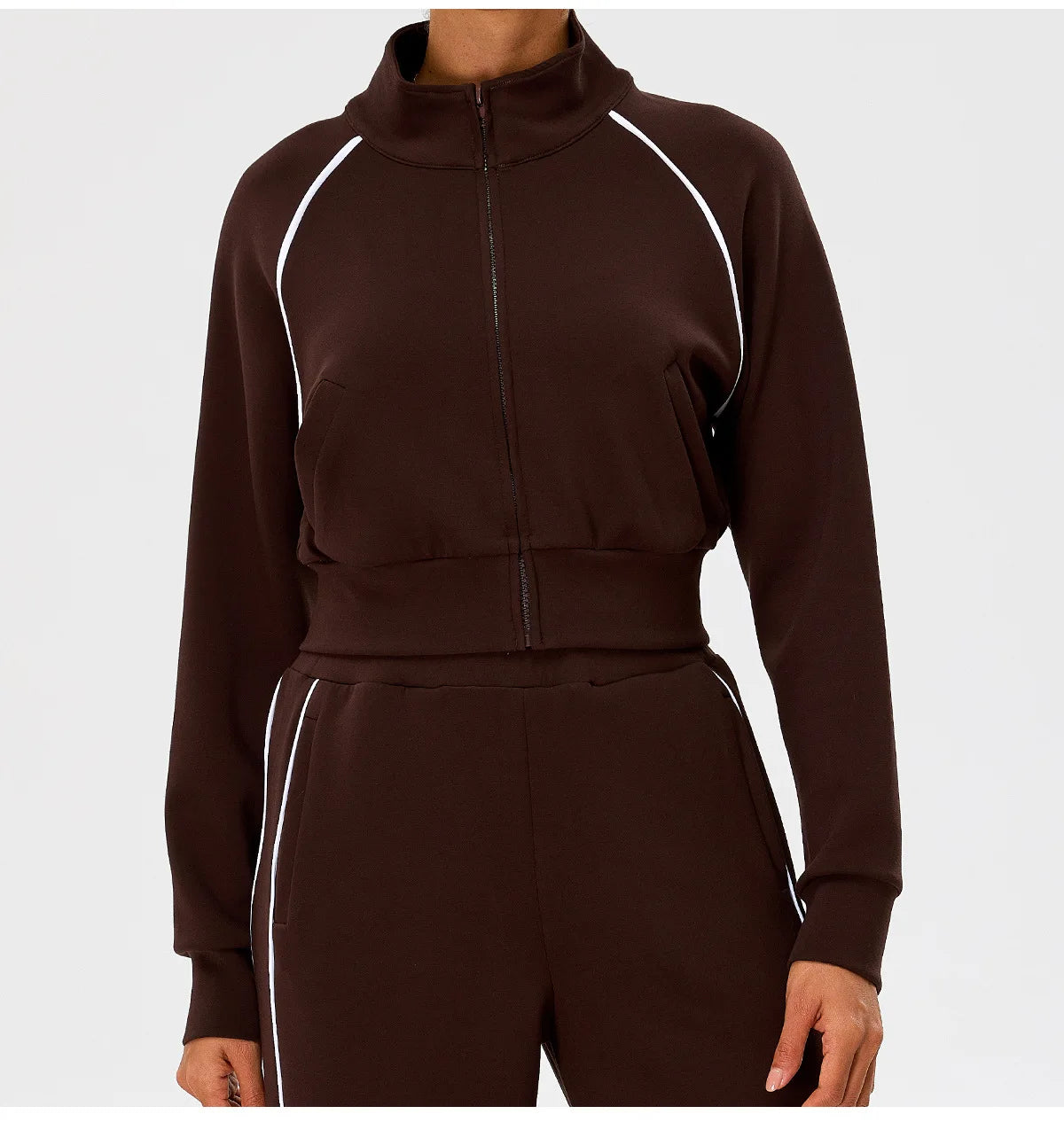 Women's Yoga Long Sleeve Sports Jacket Zip Fitness Yoga Shirt Slim Fit Gym Top Activewear Running Coats Workout Cycling Clothes