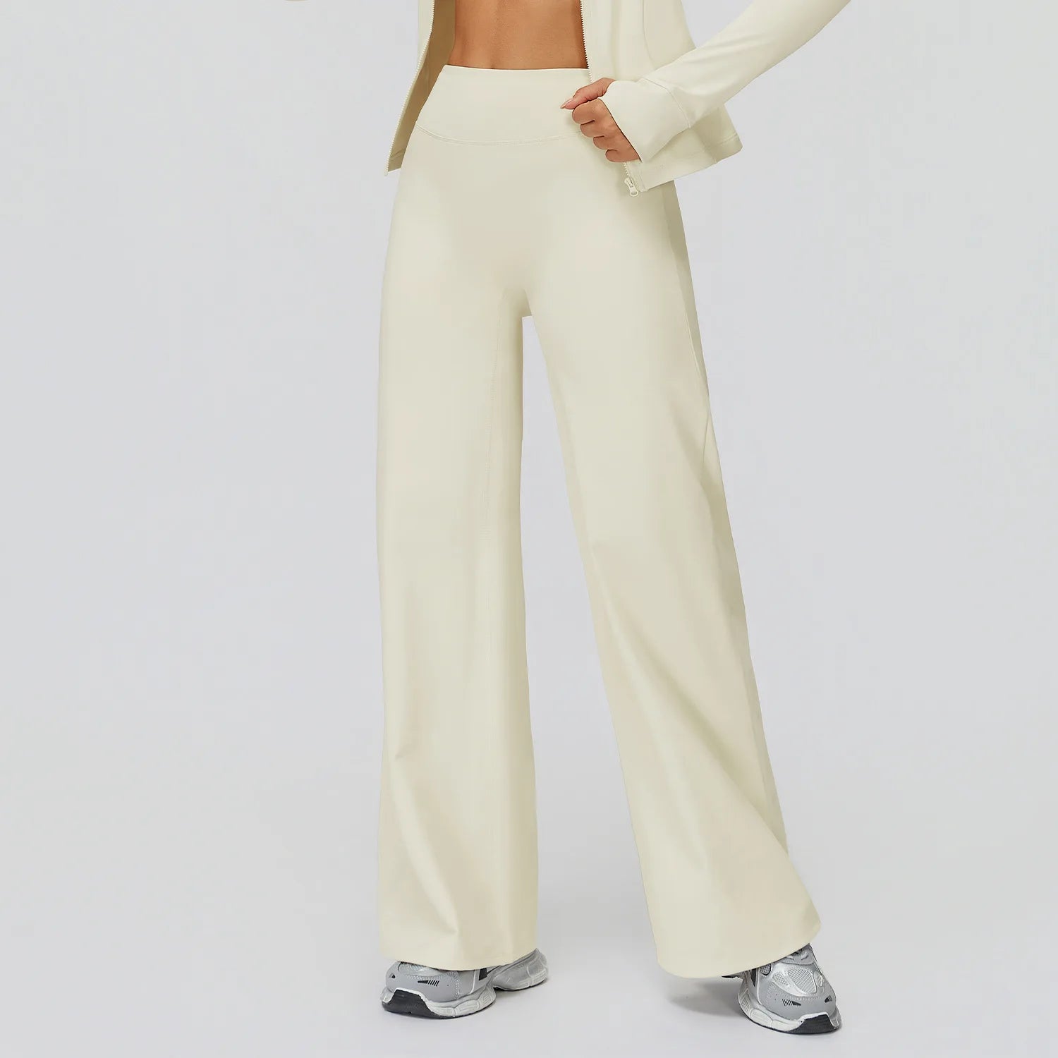 Winter New Yoga Pants With Plush Insulation High Waist Wide Leg Pants Outdoor Sports Running Wide Leg Pants for Women Pants
