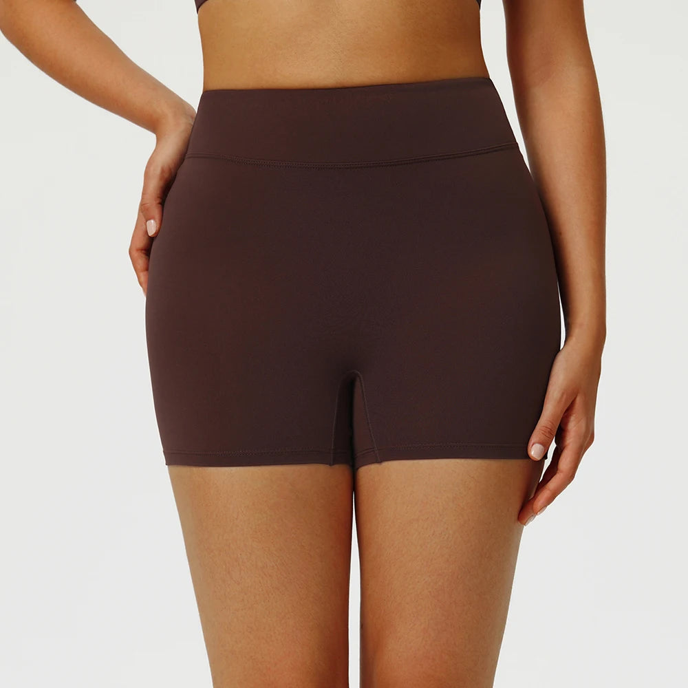 Women Yoga Shorts High Waist Workout Shorts Fitness Yoga Lift Butt Fitness Ladies Yoga Gym Running Impact Short Pants Sportswear