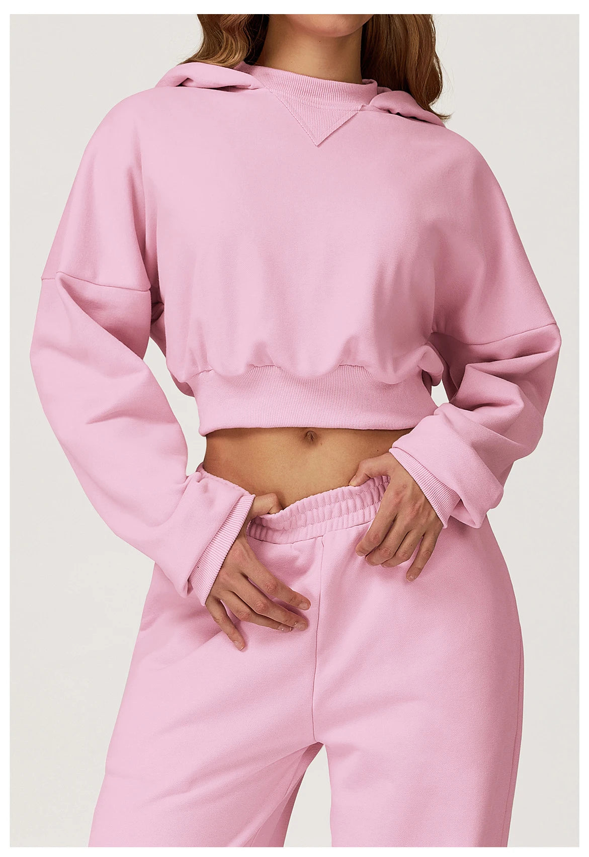 Long Sleeved Hooded Sweatshirt Winter Casual Loose Jacket Women's Long Sleeved Outdoor Running and Fitness Sportswear