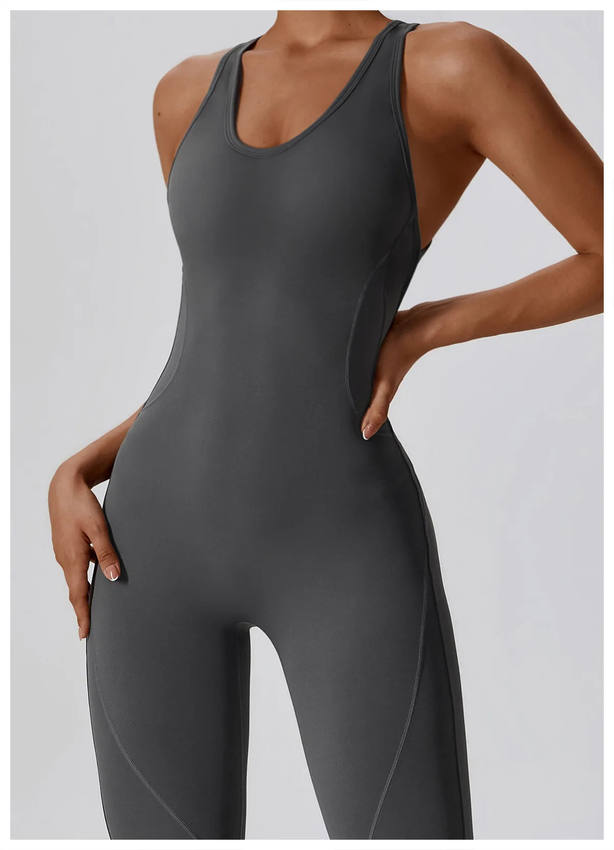 Gym Clothes Jumpsuit Backless Fitness Set Bodysuit Siamese Sportswear Women Romper Buttery-Soft One-Piece Playsuit Yoga Suit
