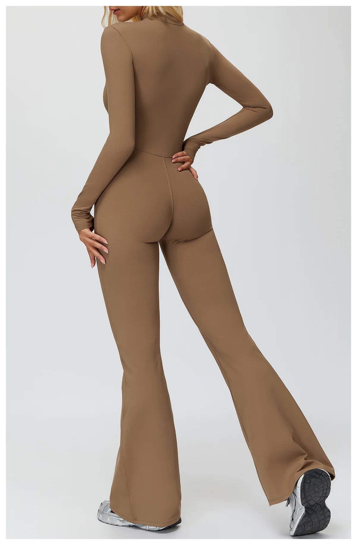 Winter Yoga Suit Gym Set Women Tracksuit Thicken Sportswear Zipper Fitness Long Sleeved Sports Jumpsuit Push Up Workout Clothes