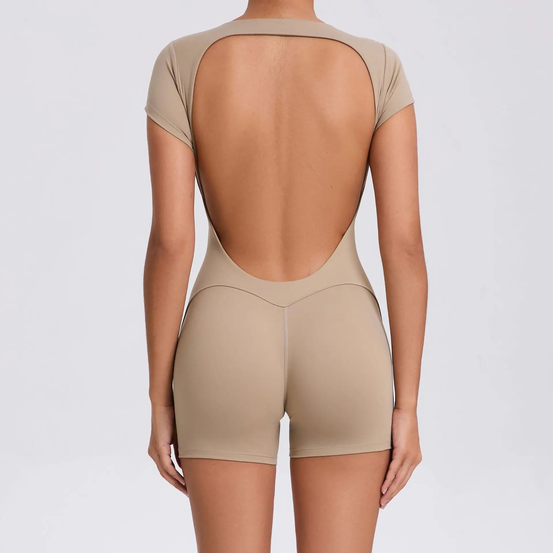Jumpsuit Yoga Set Women Workout Set One Piece Sports Suit Short Sleeve Gym Clothes Push Up Fitness Set Bodysuit Sportswear