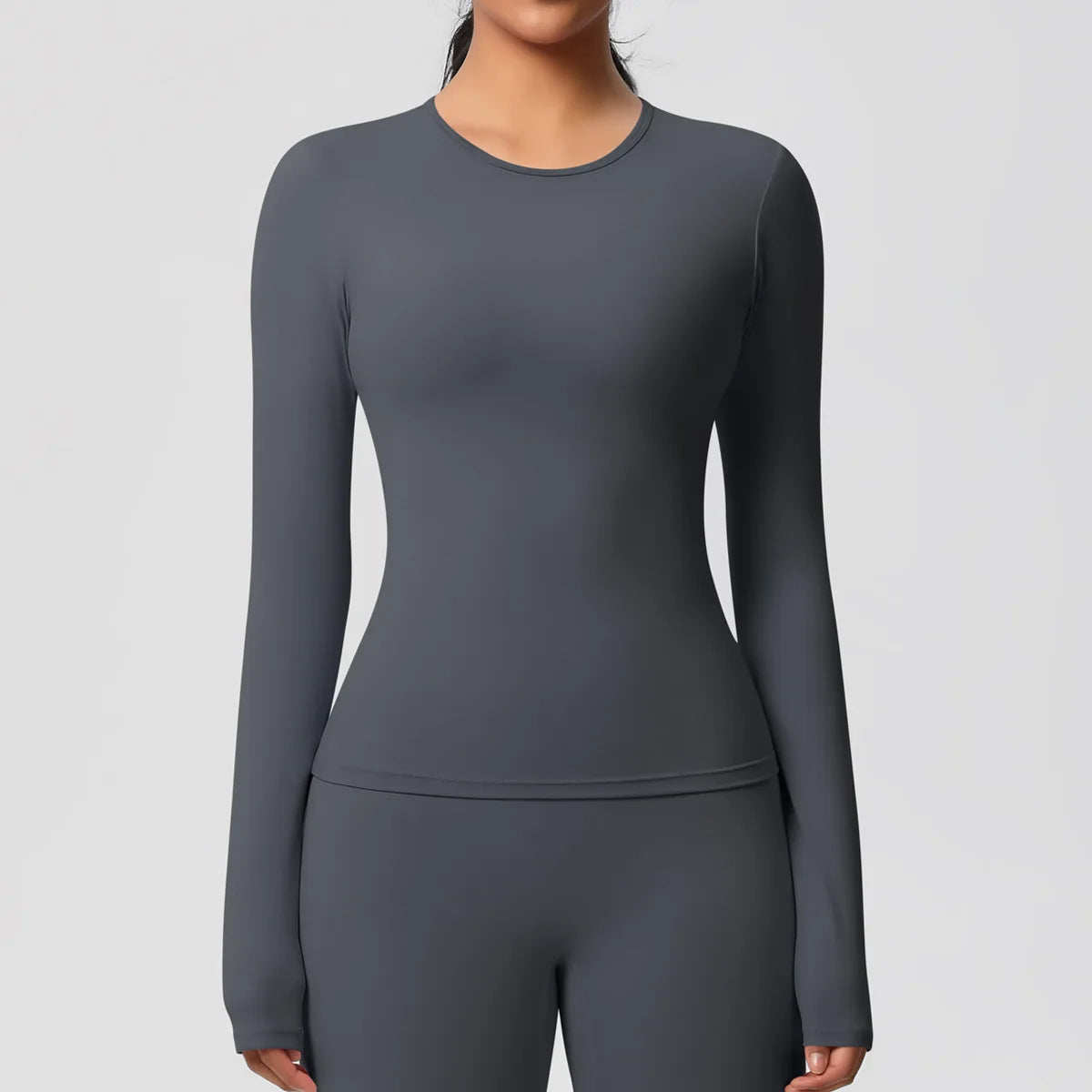 Yoga Shirts For Women Long Sleeve Fitness Running Push Up Gym Clothes Workout Dry Fit Breathable High Elastic Sports Top