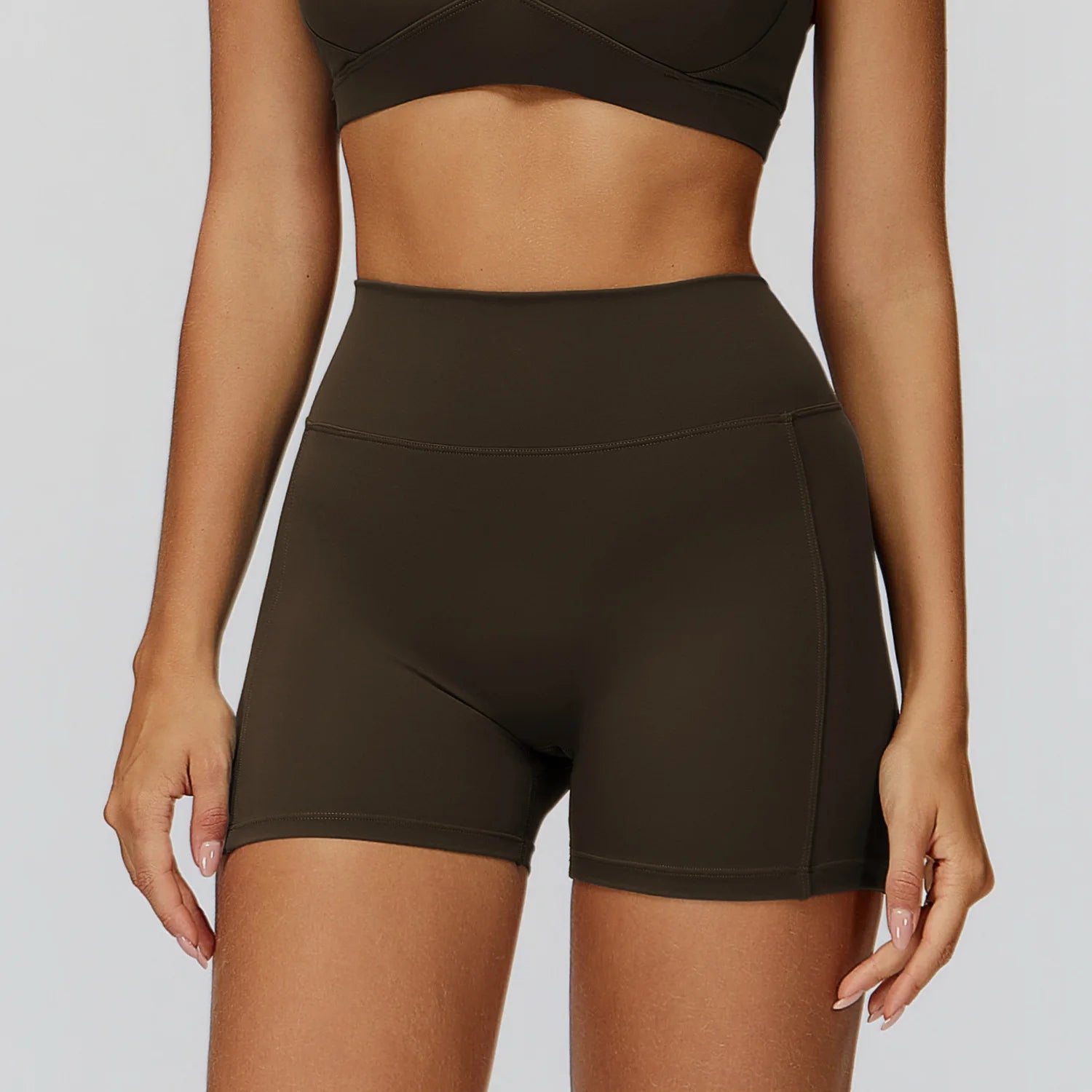 Shorts Women Seamless Yoga Shorts Scrunch Bum Gym Shorts Workout Low Waist Short Leggings Booty Stretch Running Impact Shorts