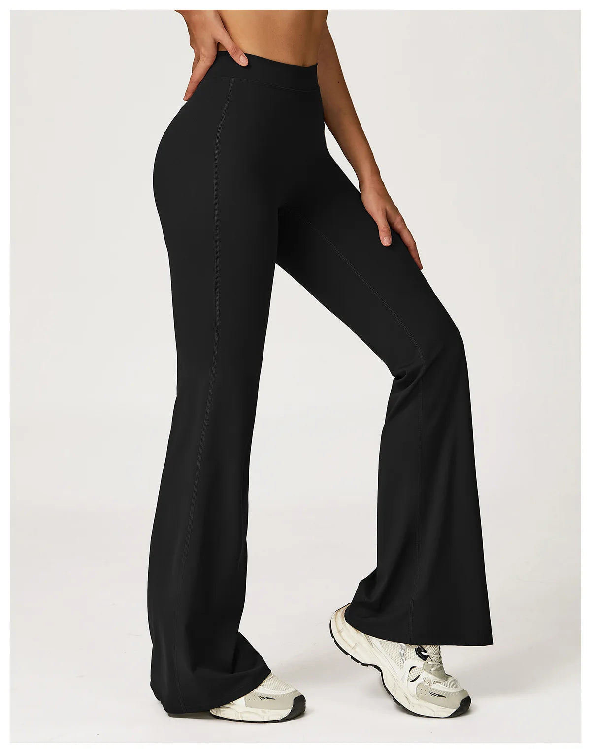 High Waist Flared Leggings Women Gym Fitness Yoga Pants Workout Runing Sport Leggings Women's Control Tummy Yoga Wide Leg Pants