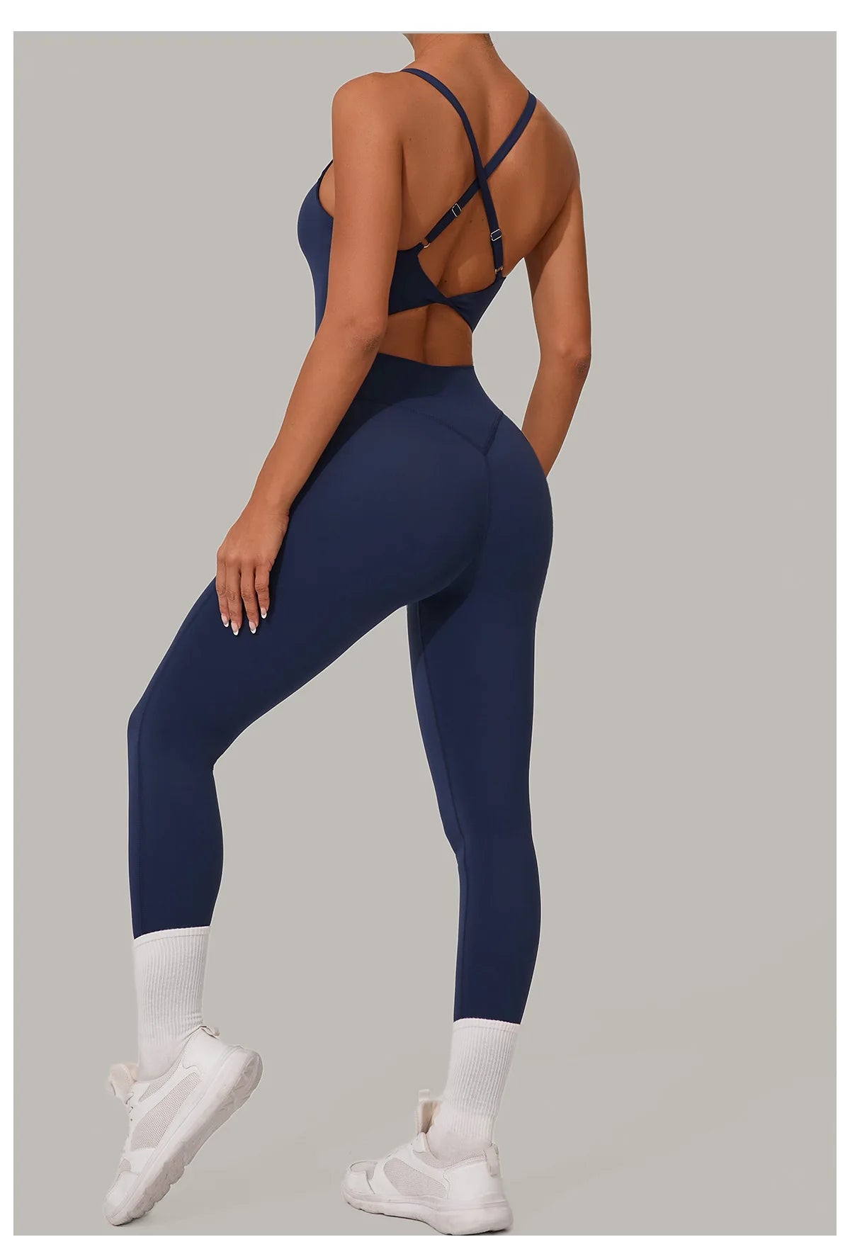 Yoga Set Women Tracksuit Sexy Backless One-piece Suit Female Rompers Quick Dry Yoga Clothing Workout Bodysuits Sports Jumpsuit