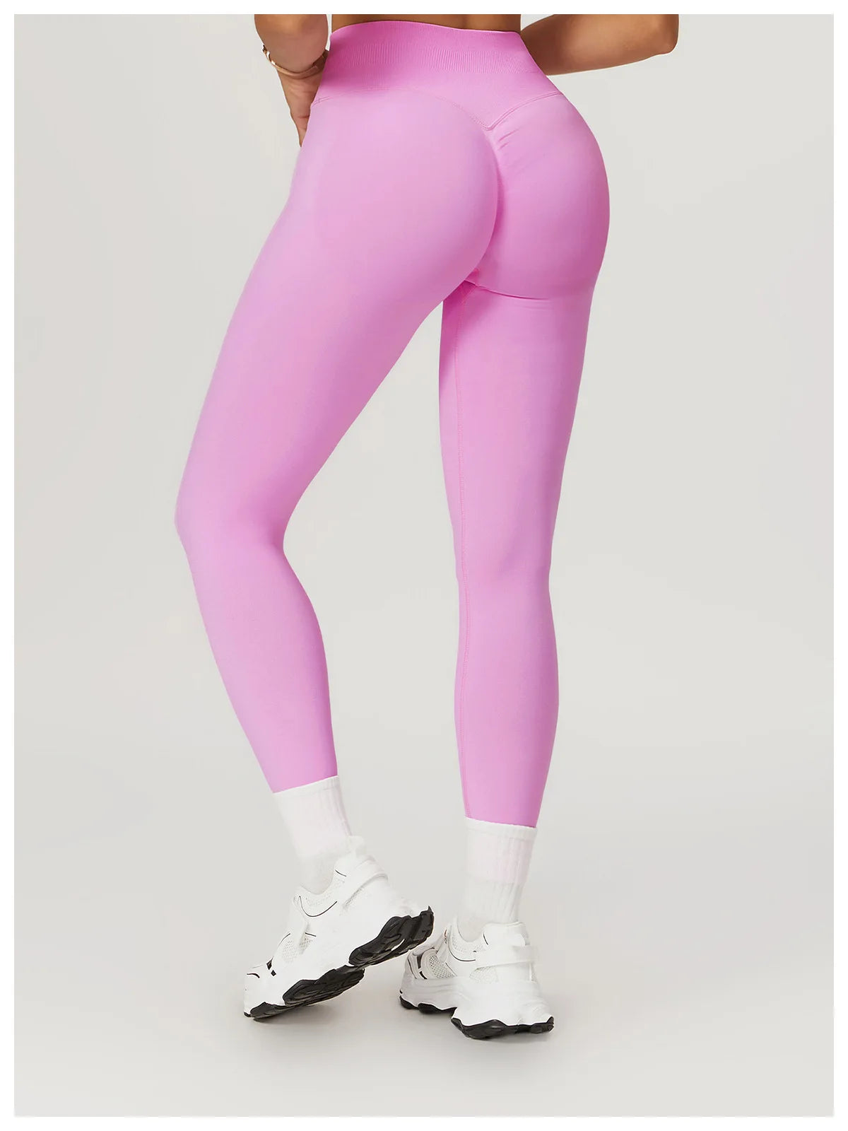 Seamless Fitness Leggings Women Sport High Waist Elastic Ribbed Yoga Leggings Gym Jogging Quick Dry Push Up Slim Pants Female