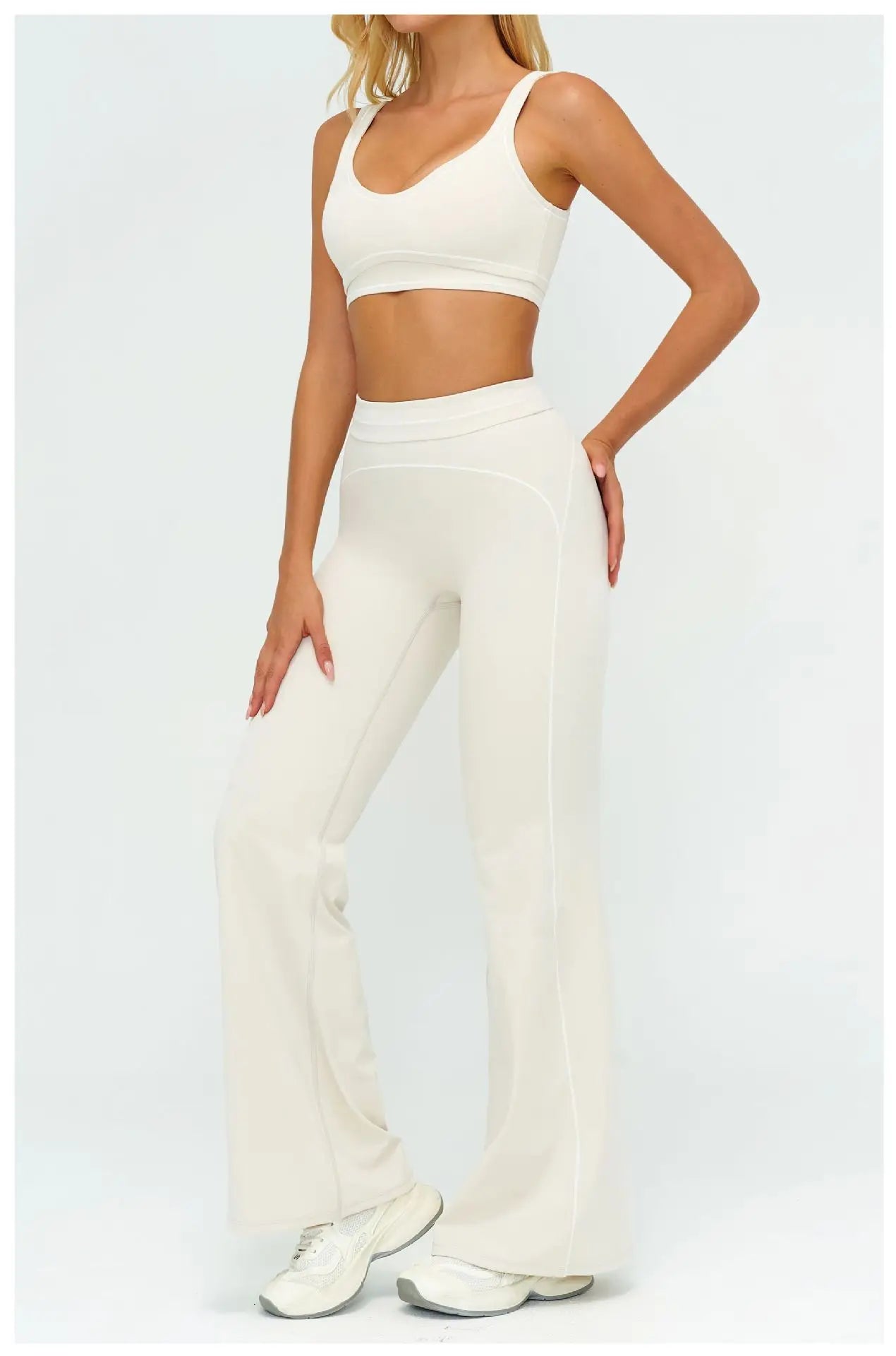 Women's Tracksuit Yoga Set 2PCS Sport Suit Gym Wear Workout Clothes Gym Outfits High Waist Legging Fitness Bra Set Sports Suits