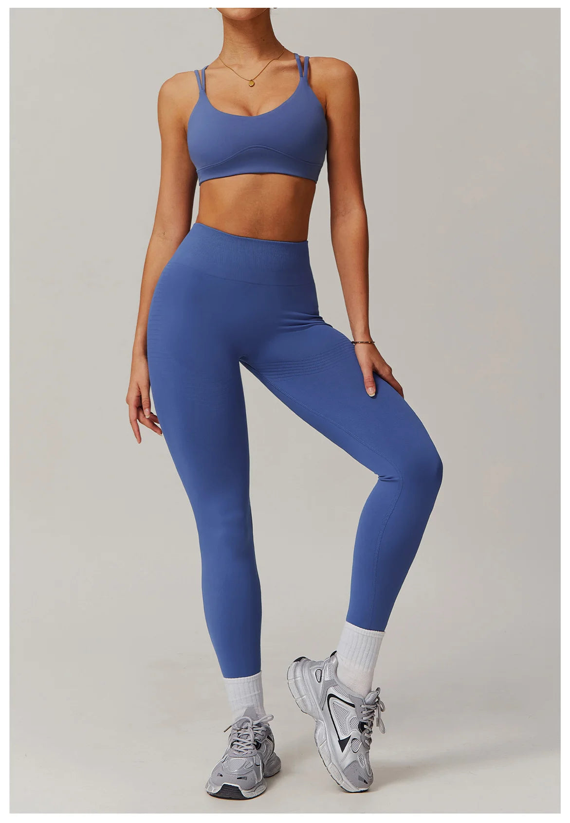 Women Yoga Suit 2PCS Sports Set Quick-Drying Gym Set Women Tracksuit Running Bra Workout Long Sleeve Sports Shirt Yoga Clothing