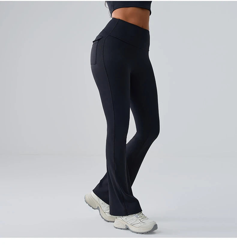 Sports Leggings Women Flares Leggings High Waist Tights Scrunch Butt Yoga Flares Pants Push Up Gym Leggings Women Yoga Clothes